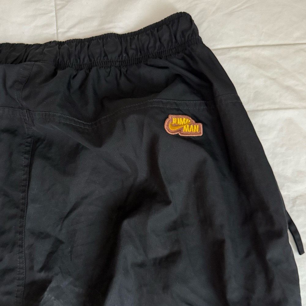 Jordan Black Track Pants with Red Jumpman Logo